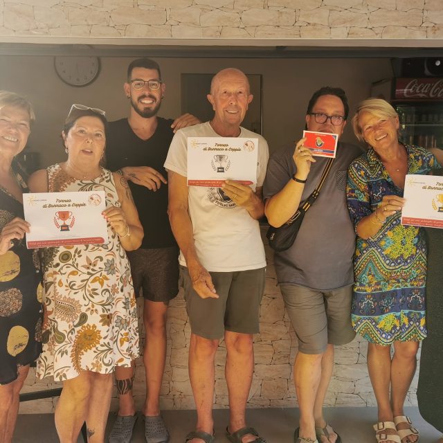 Primo Torneo di Burraco del Campeggio La Sbianca